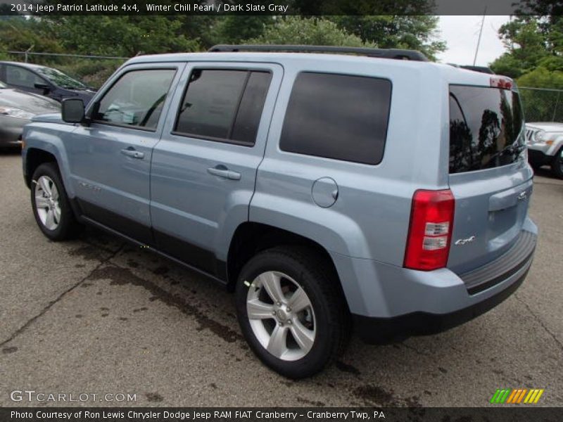 Winter Chill Pearl / Dark Slate Gray 2014 Jeep Patriot Latitude 4x4
