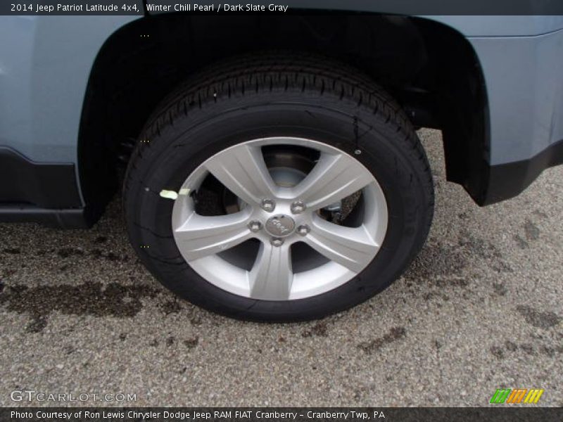 Winter Chill Pearl / Dark Slate Gray 2014 Jeep Patriot Latitude 4x4