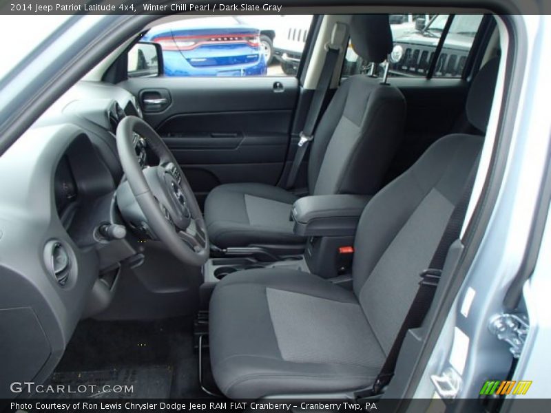 Winter Chill Pearl / Dark Slate Gray 2014 Jeep Patriot Latitude 4x4