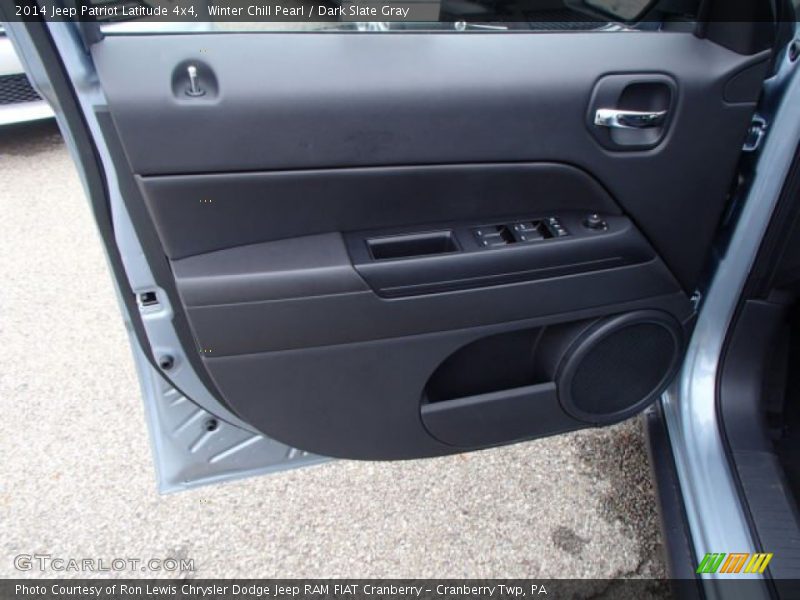Winter Chill Pearl / Dark Slate Gray 2014 Jeep Patriot Latitude 4x4