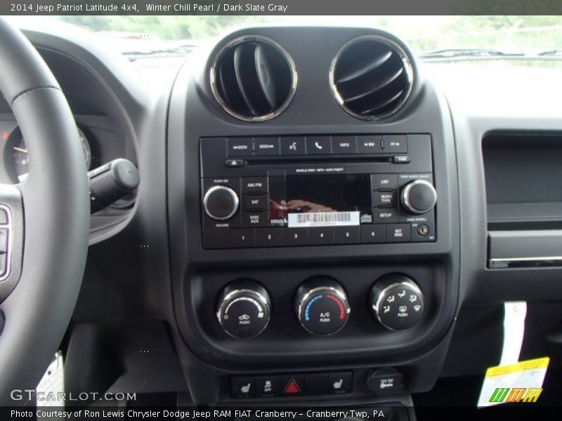 Winter Chill Pearl / Dark Slate Gray 2014 Jeep Patriot Latitude 4x4