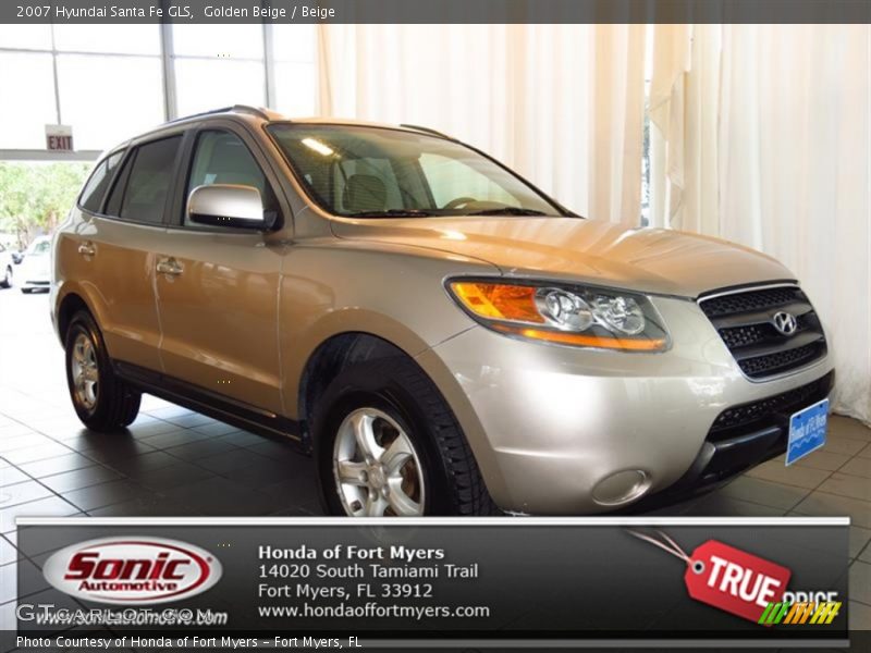 Golden Beige / Beige 2007 Hyundai Santa Fe GLS