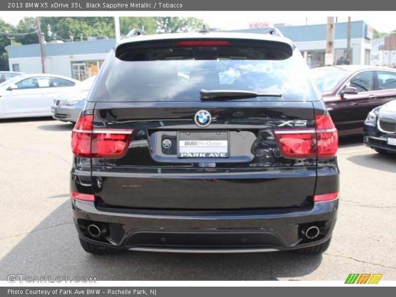 Black Sapphire Metallic / Tobacco 2013 BMW X5 xDrive 35i