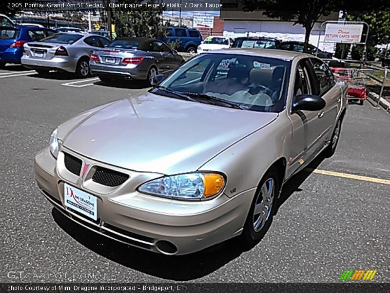 Champagne Beige Metallic / Dark Taupe 2005 Pontiac Grand Am SE Sedan