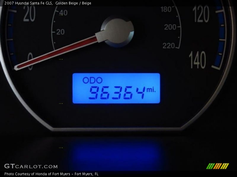 Golden Beige / Beige 2007 Hyundai Santa Fe GLS