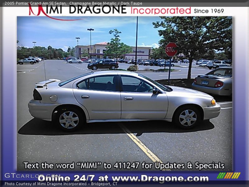 Champagne Beige Metallic / Dark Taupe 2005 Pontiac Grand Am SE Sedan