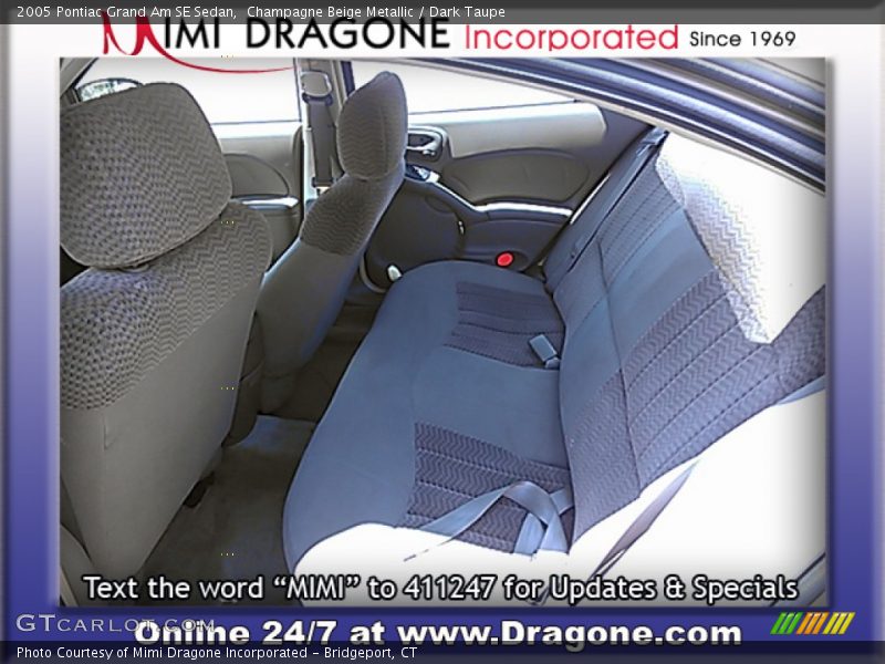 Champagne Beige Metallic / Dark Taupe 2005 Pontiac Grand Am SE Sedan