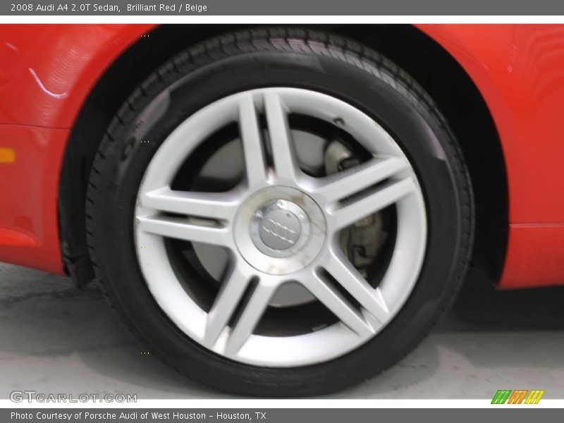 Brilliant Red / Beige 2008 Audi A4 2.0T Sedan