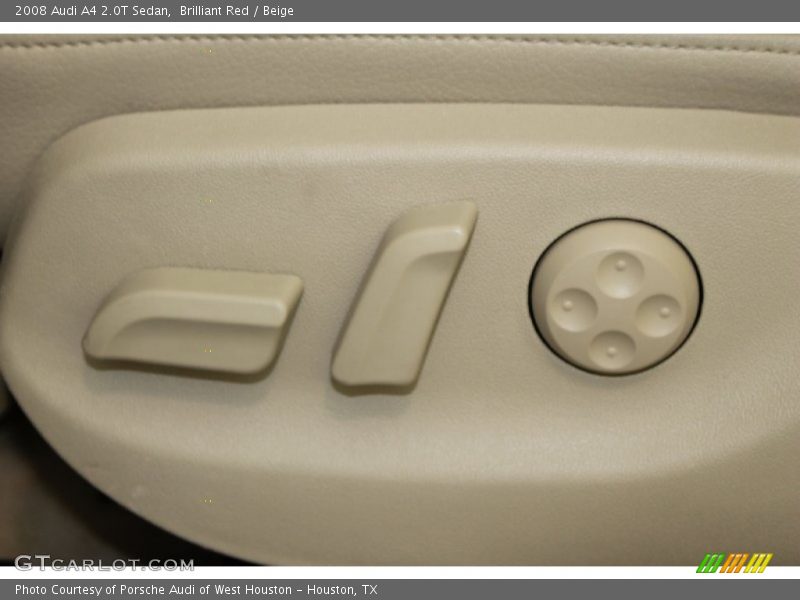 Brilliant Red / Beige 2008 Audi A4 2.0T Sedan