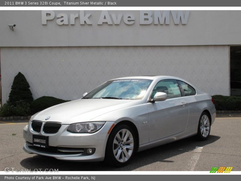 Titanium Silver Metallic / Black 2011 BMW 3 Series 328i Coupe