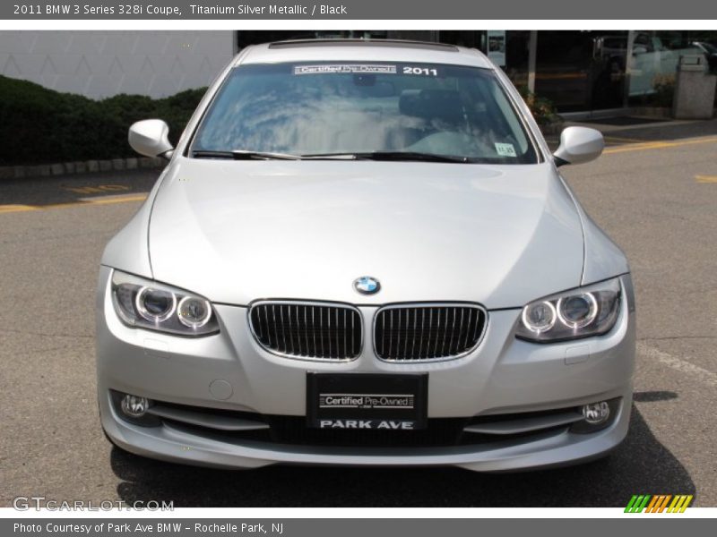Titanium Silver Metallic / Black 2011 BMW 3 Series 328i Coupe