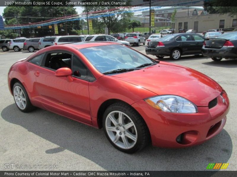 Sunset Pearlescent / Dark Charcoal 2007 Mitsubishi Eclipse SE Coupe