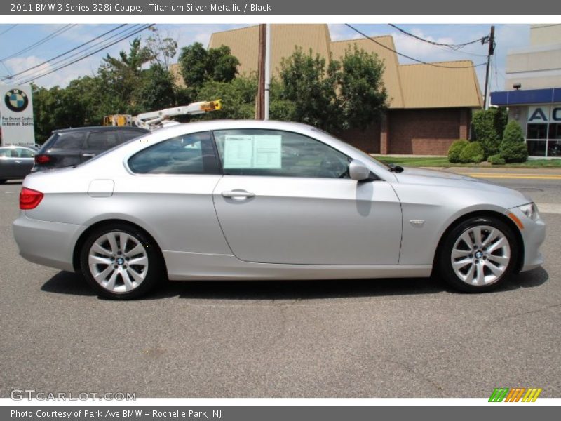 Titanium Silver Metallic / Black 2011 BMW 3 Series 328i Coupe