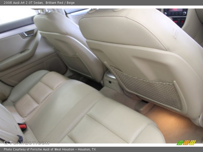 Brilliant Red / Beige 2008 Audi A4 2.0T Sedan