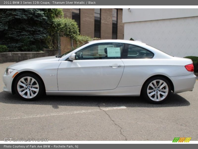 Titanium Silver Metallic / Black 2011 BMW 3 Series 328i Coupe