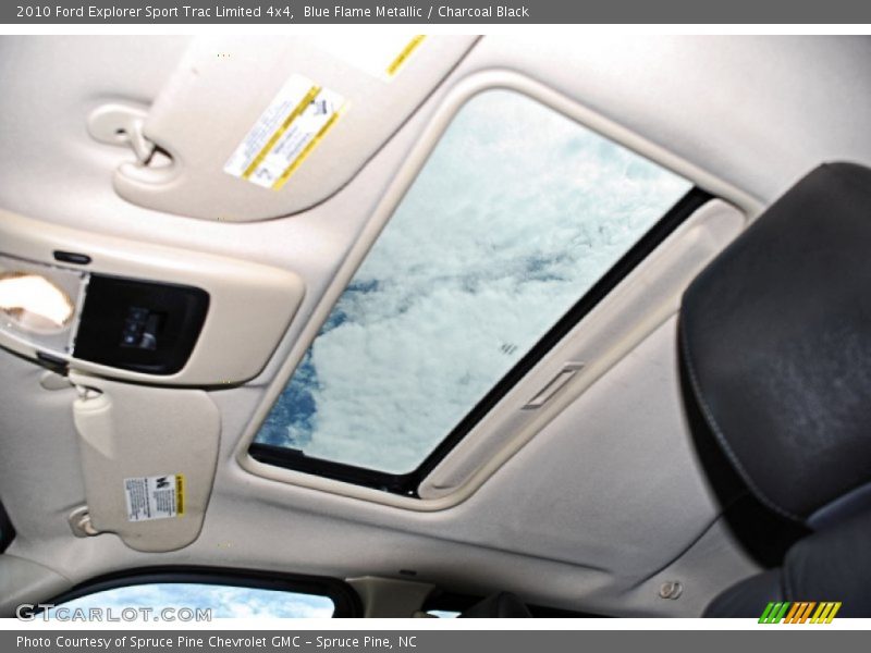 Sunroof of 2010 Explorer Sport Trac Limited 4x4