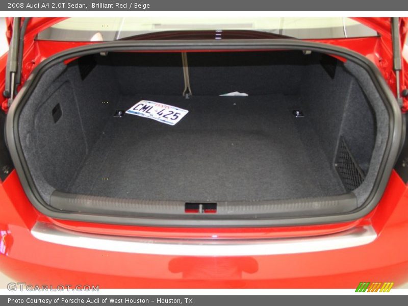 Brilliant Red / Beige 2008 Audi A4 2.0T Sedan