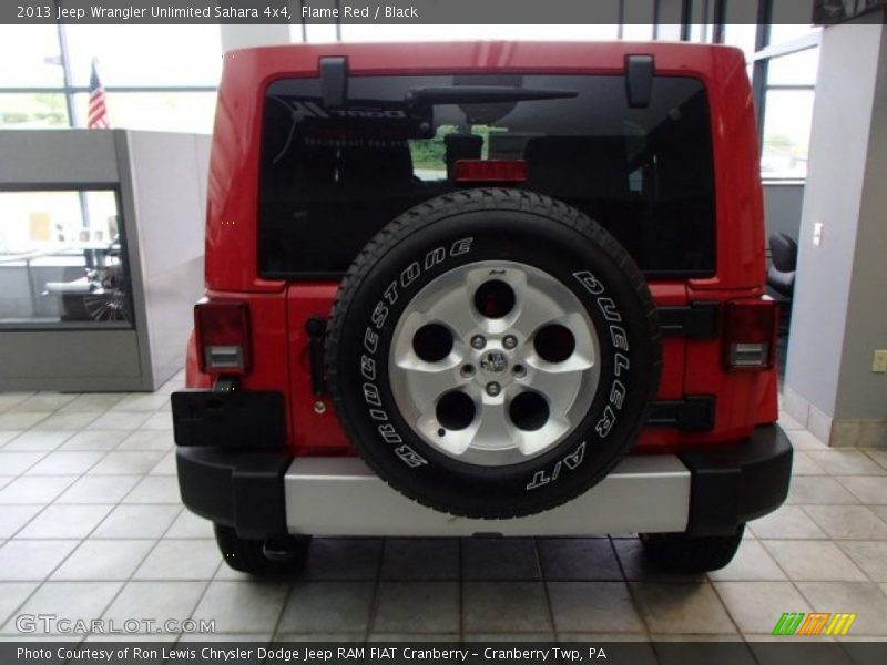 Flame Red / Black 2013 Jeep Wrangler Unlimited Sahara 4x4