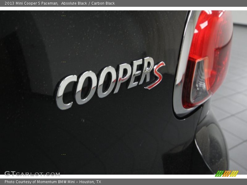 Absolute Black / Carbon Black 2013 Mini Cooper S Paceman
