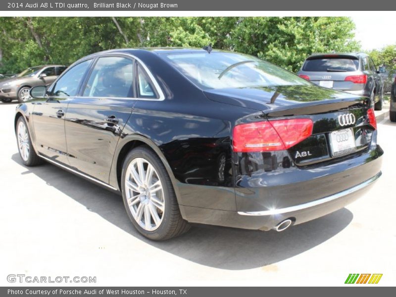 Brilliant Black / Nougat Brown 2014 Audi A8 L TDI quattro