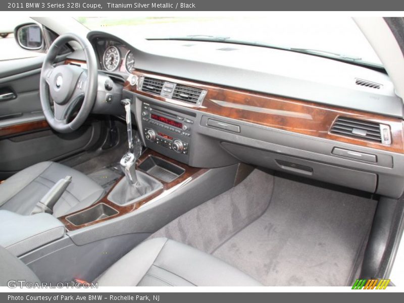 Titanium Silver Metallic / Black 2011 BMW 3 Series 328i Coupe