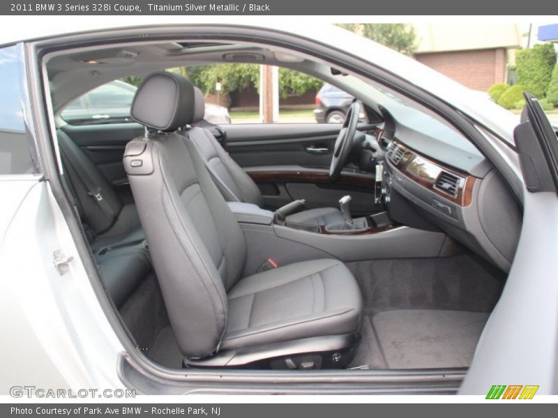 Titanium Silver Metallic / Black 2011 BMW 3 Series 328i Coupe