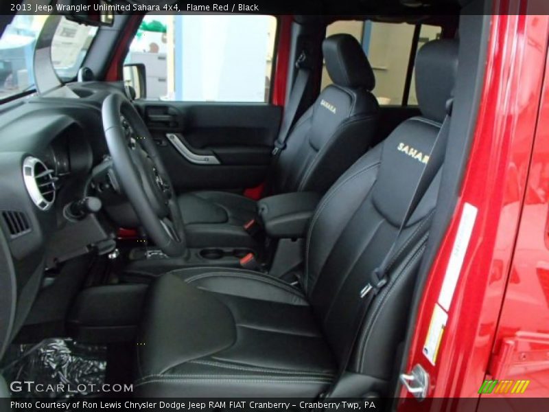 Flame Red / Black 2013 Jeep Wrangler Unlimited Sahara 4x4