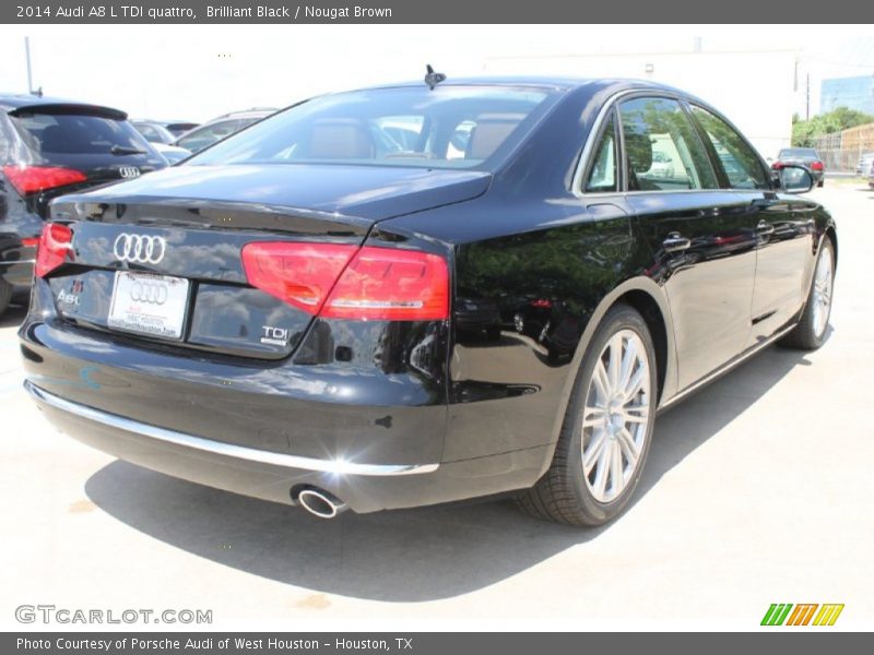 Brilliant Black / Nougat Brown 2014 Audi A8 L TDI quattro