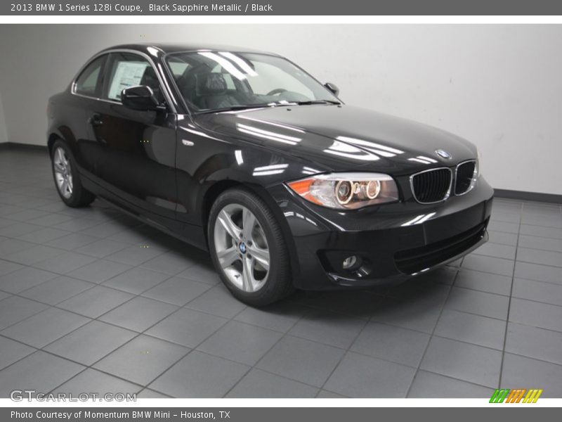 Black Sapphire Metallic / Black 2013 BMW 1 Series 128i Coupe