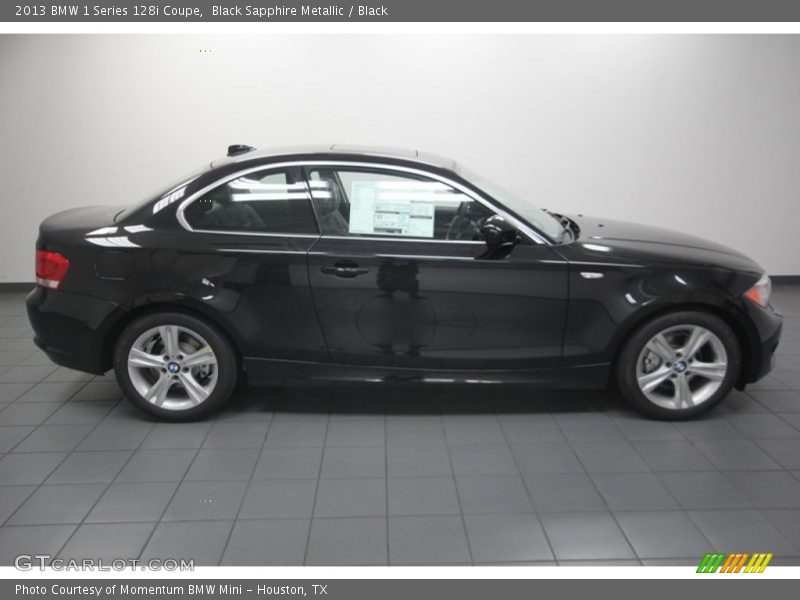 Black Sapphire Metallic / Black 2013 BMW 1 Series 128i Coupe
