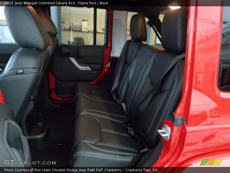 Flame Red / Black 2013 Jeep Wrangler Unlimited Sahara 4x4