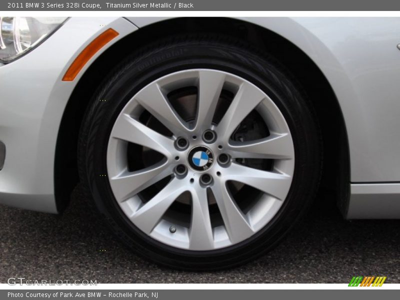 Titanium Silver Metallic / Black 2011 BMW 3 Series 328i Coupe