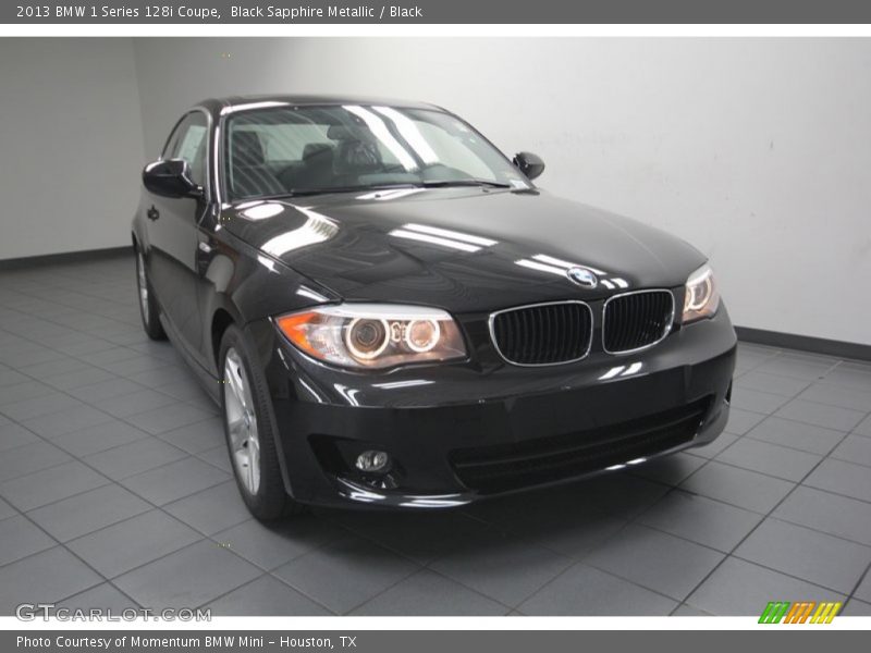 Black Sapphire Metallic / Black 2013 BMW 1 Series 128i Coupe