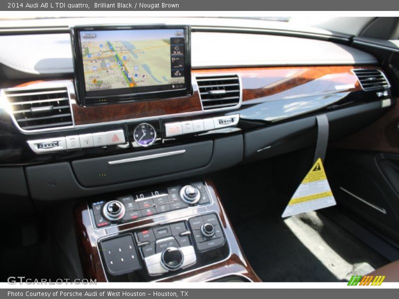 Brilliant Black / Nougat Brown 2014 Audi A8 L TDI quattro