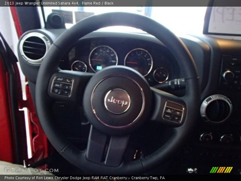 Flame Red / Black 2013 Jeep Wrangler Unlimited Sahara 4x4