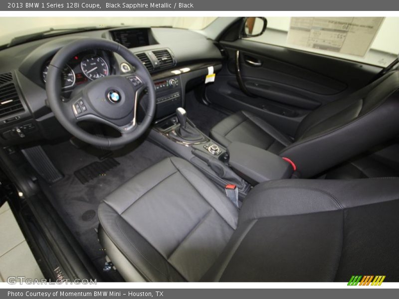 Black Sapphire Metallic / Black 2013 BMW 1 Series 128i Coupe