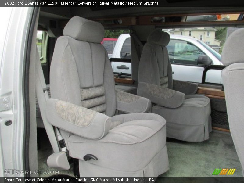 Silver Metallic / Medium Graphite 2002 Ford E Series Van E150 Passenger Conversion