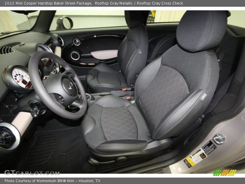  2013 Cooper Hardtop Baker Street Package Rooftop Gray Cross Check Interior