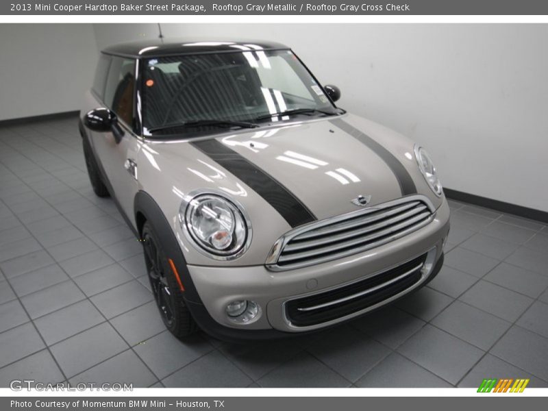 Rooftop Gray Metallic / Rooftop Gray Cross Check 2013 Mini Cooper Hardtop Baker Street Package