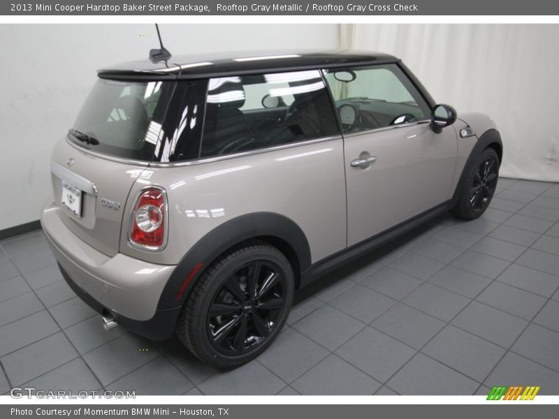 Rooftop Gray Metallic / Rooftop Gray Cross Check 2013 Mini Cooper Hardtop Baker Street Package