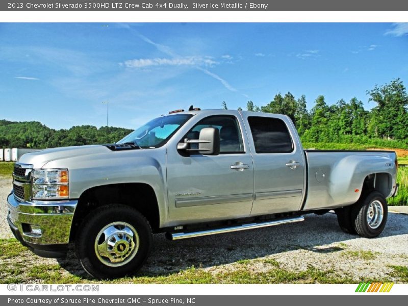  2013 Silverado 3500HD LTZ Crew Cab 4x4 Dually Silver Ice Metallic