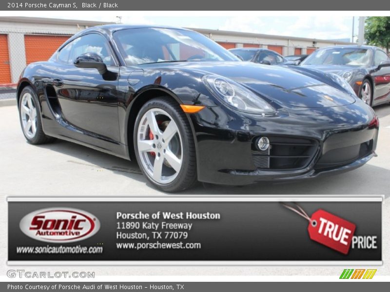 Black / Black 2014 Porsche Cayman S