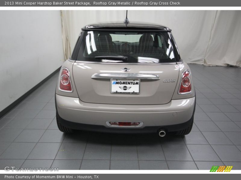 Rooftop Gray Metallic / Rooftop Gray Cross Check 2013 Mini Cooper Hardtop Baker Street Package
