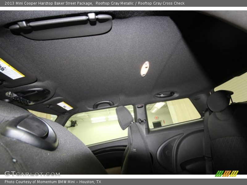 Rooftop Gray Metallic / Rooftop Gray Cross Check 2013 Mini Cooper Hardtop Baker Street Package