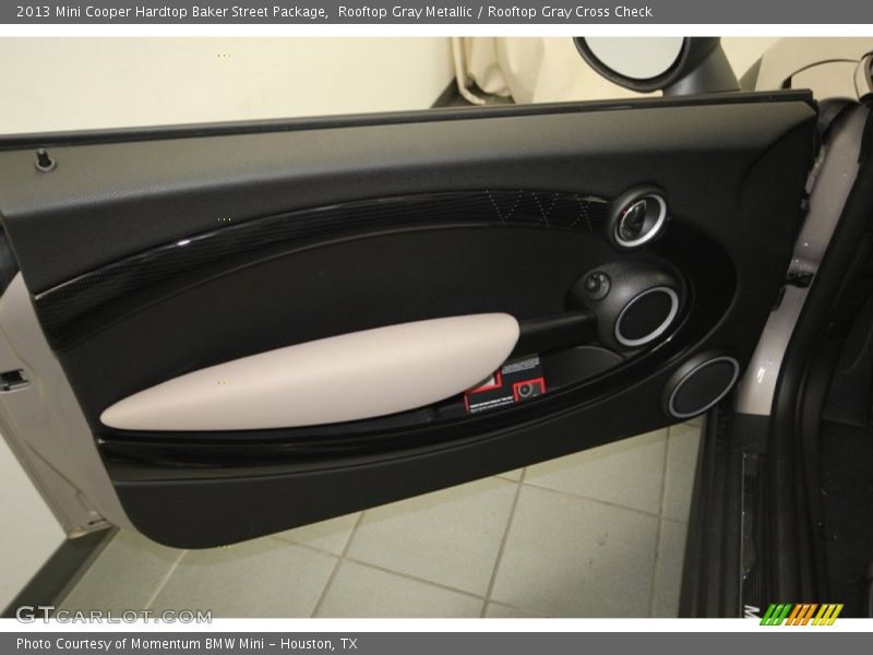 Rooftop Gray Metallic / Rooftop Gray Cross Check 2013 Mini Cooper Hardtop Baker Street Package