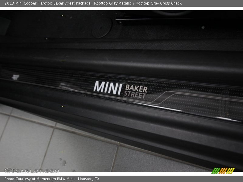Rooftop Gray Metallic / Rooftop Gray Cross Check 2013 Mini Cooper Hardtop Baker Street Package