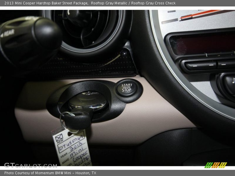 Rooftop Gray Metallic / Rooftop Gray Cross Check 2013 Mini Cooper Hardtop Baker Street Package