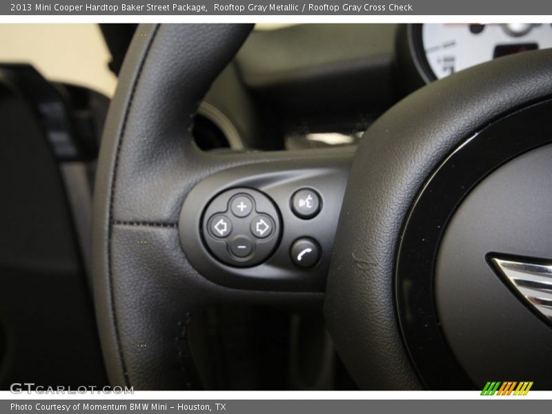 Rooftop Gray Metallic / Rooftop Gray Cross Check 2013 Mini Cooper Hardtop Baker Street Package
