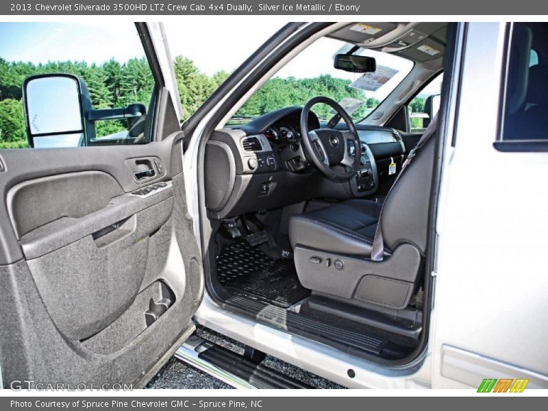 Silver Ice Metallic / Ebony 2013 Chevrolet Silverado 3500HD LTZ Crew Cab 4x4 Dually