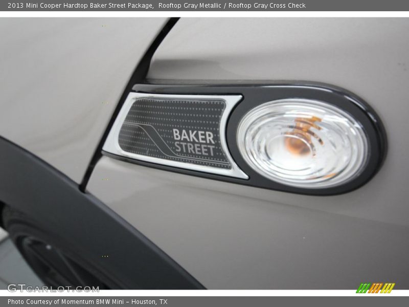 Rooftop Gray Metallic / Rooftop Gray Cross Check 2013 Mini Cooper Hardtop Baker Street Package